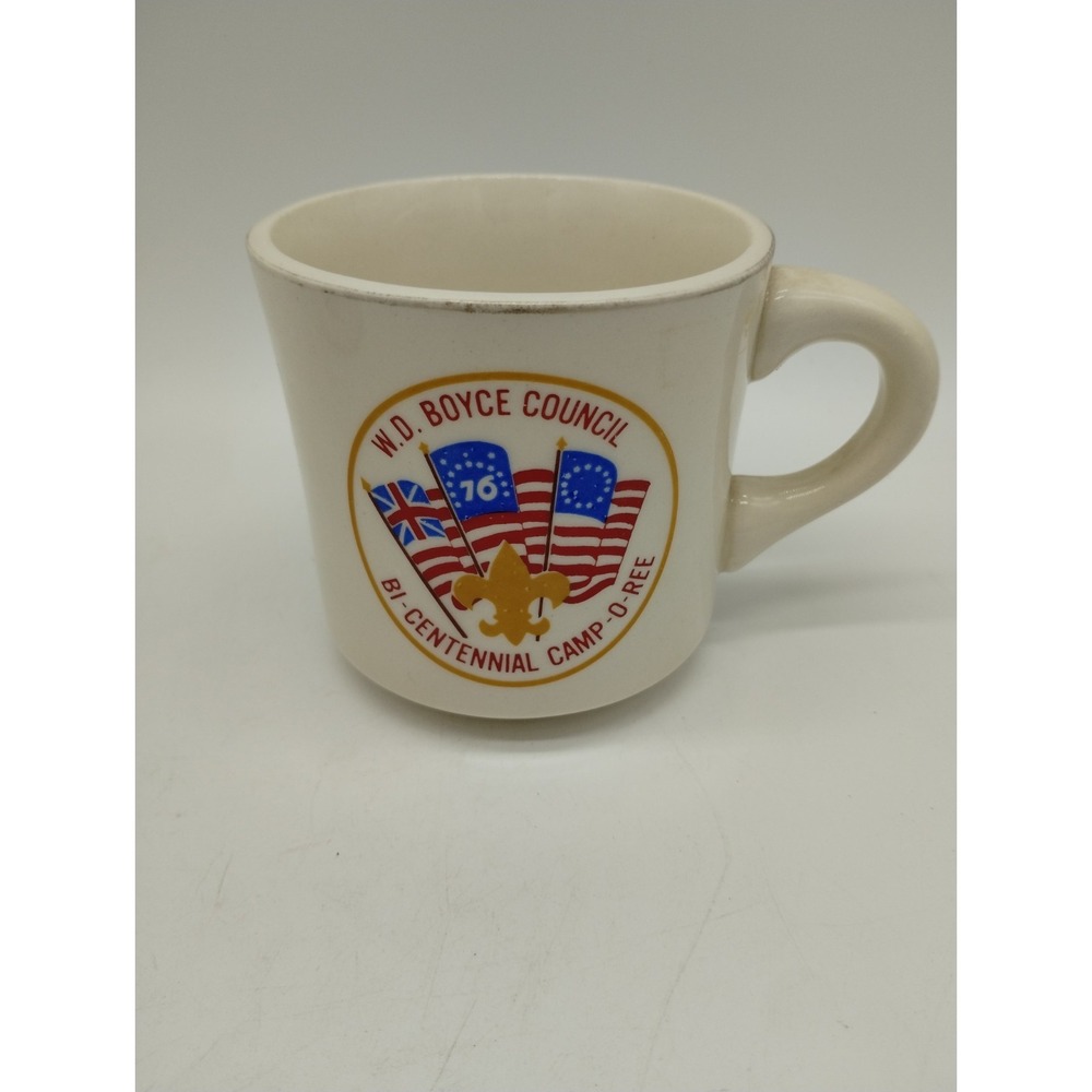 Vintage Boy Scouts WD Boyce Council Bi Centennial Camp O Ree Mug Coffee
